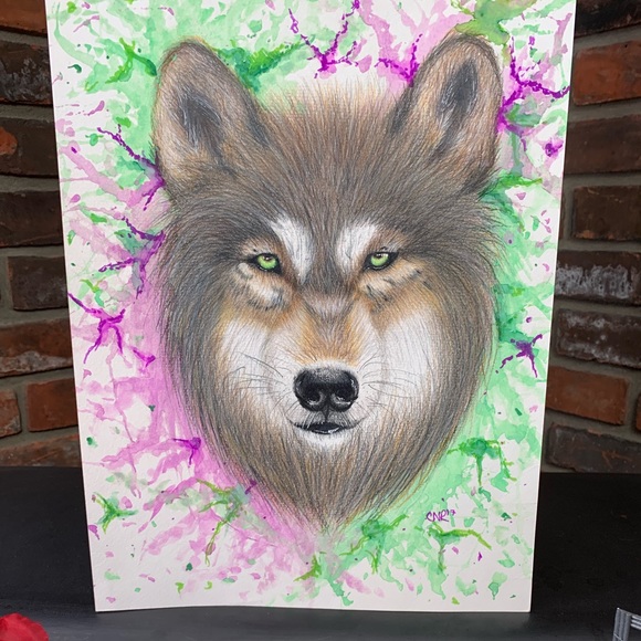 Handmade Mixed-Media Print - Picture 2 of 2